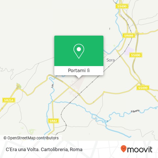 Mappa C'Era una Volta. Cartolibreria