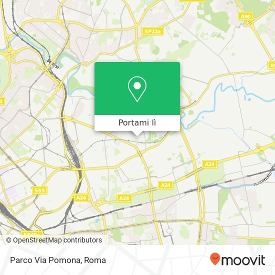Mappa Parco Via Pomona
