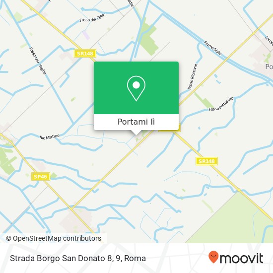 Mappa Strada Borgo San Donato 8, 9