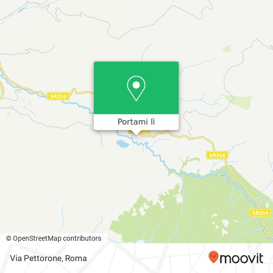Mappa Via Pettorone