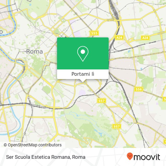 Mappa Ser Scuola Estetica Romana