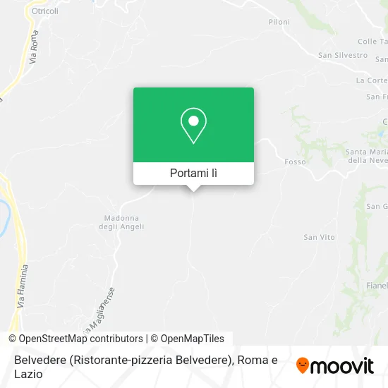 Mappa Belvedere (Ristorante-pizzeria Belvedere)