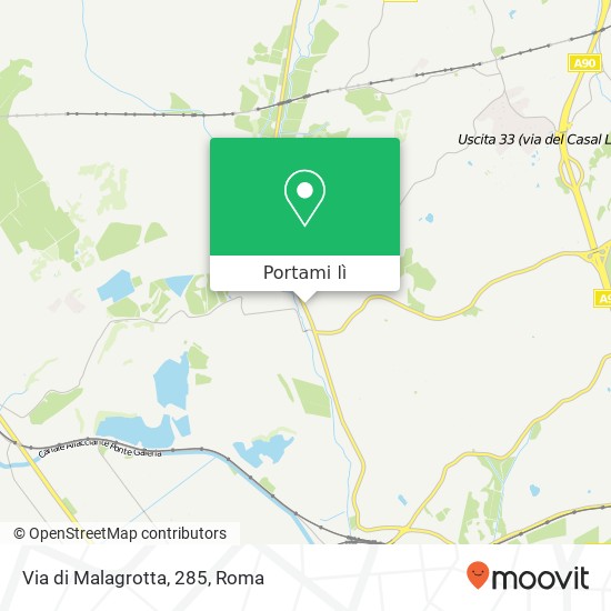 Mappa Via di Malagrotta, 285