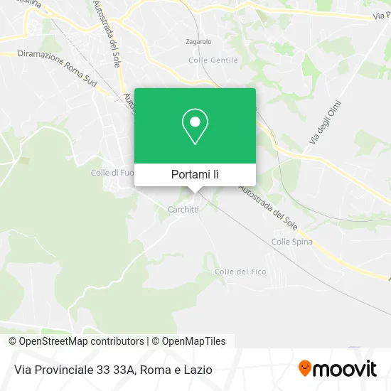 Mappa Via Provinciale 33 33A