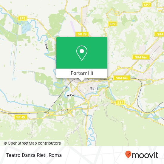 Mappa Teatro Danza Rieti