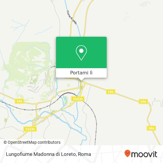 Mappa Lungofiume Madonna di Loreto