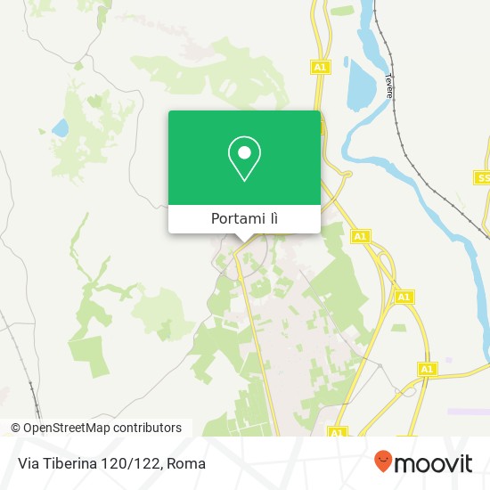 Mappa Via Tiberina 120/122