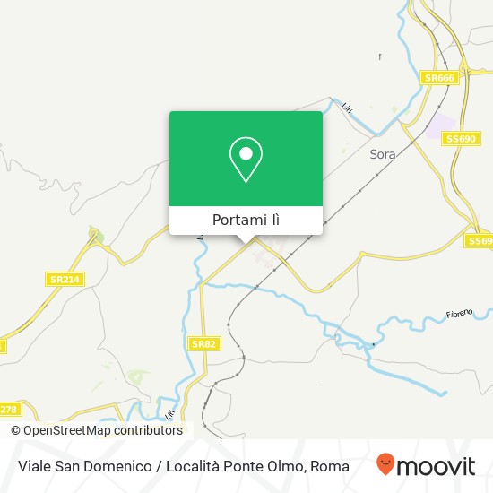 Mappa Viale San Domenico / Località Ponte Olmo