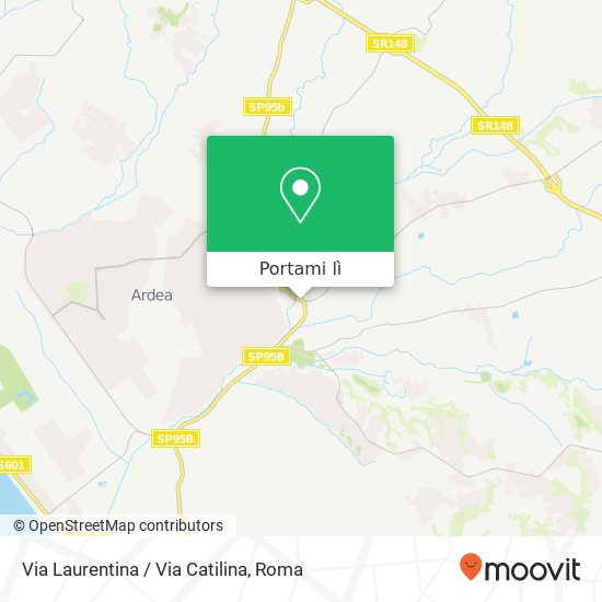 Mappa Via Laurentina / Via Catilina