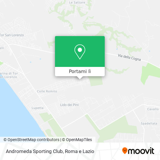 Mappa Andromeda Sporting Club