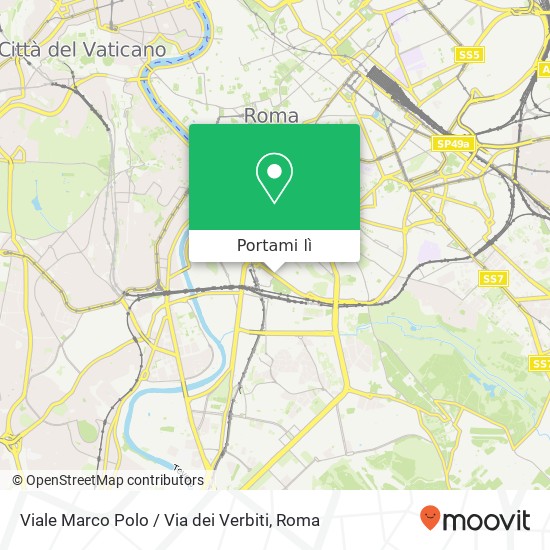 Mappa Viale Marco Polo / Via dei Verbiti