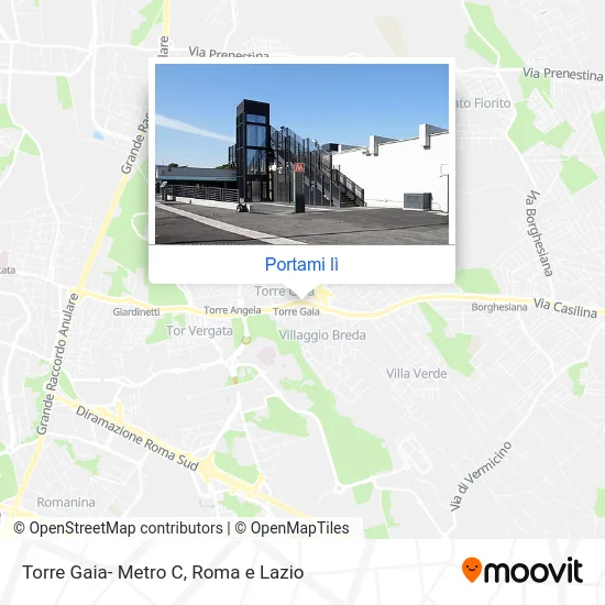 Mappa Torre Gaia- Metro C