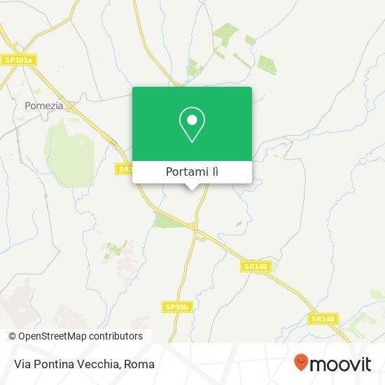 Mappa Via Pontina Vecchia