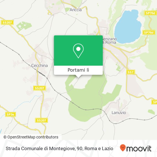Mappa Strada Comunale di Montegiove, 90