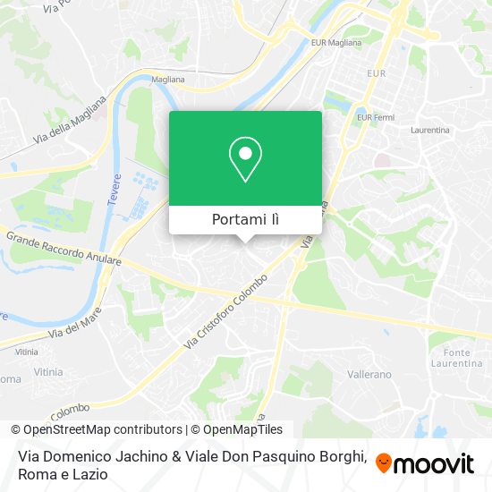Mappa Via Domenico Jachino & Viale Don Pasquino Borghi