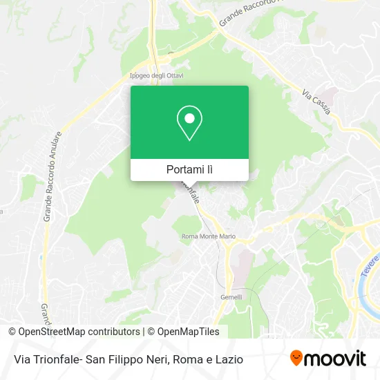 Mappa Via Trionfale- San Filippo Neri