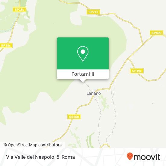 Mappa Via Valle del Nespolo, 5