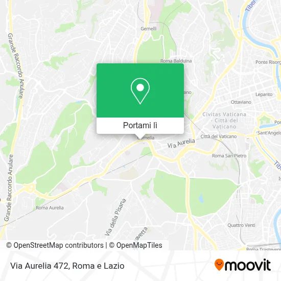 Mappa Via Aurelia  472