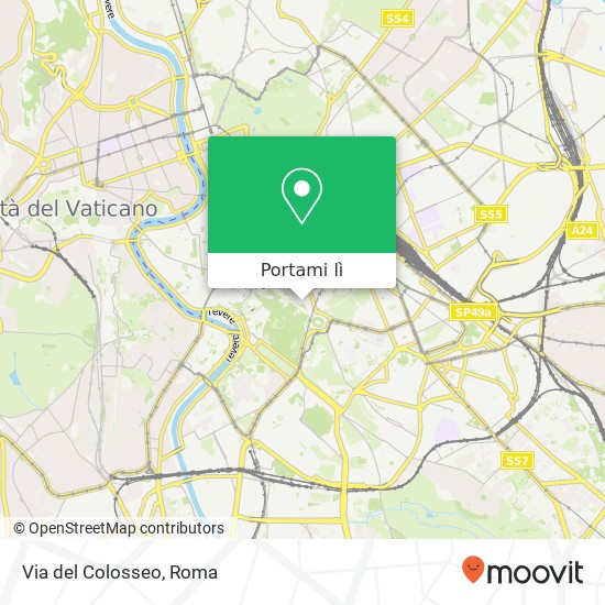 Mappa Via del Colosseo