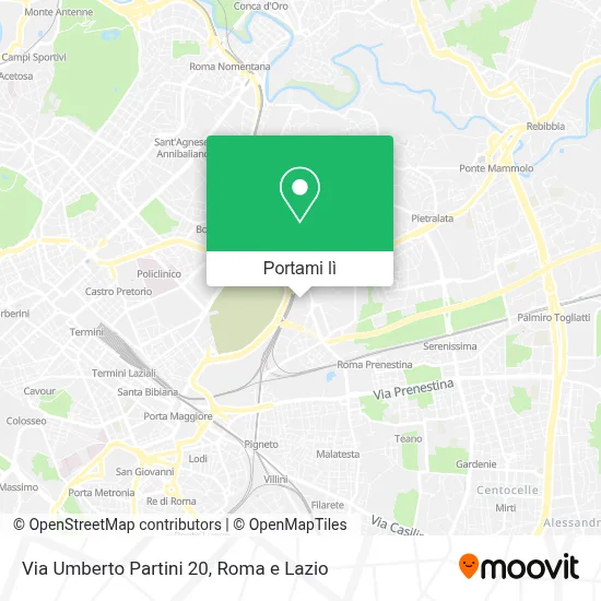 Mappa Via Umberto Partini  20