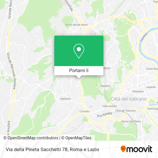 Mappa Via della Pineta Sacchetti 78