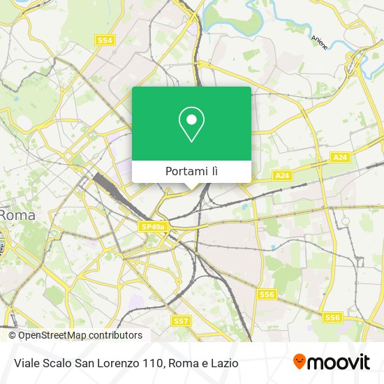 Mappa Viale Scalo San Lorenzo 110