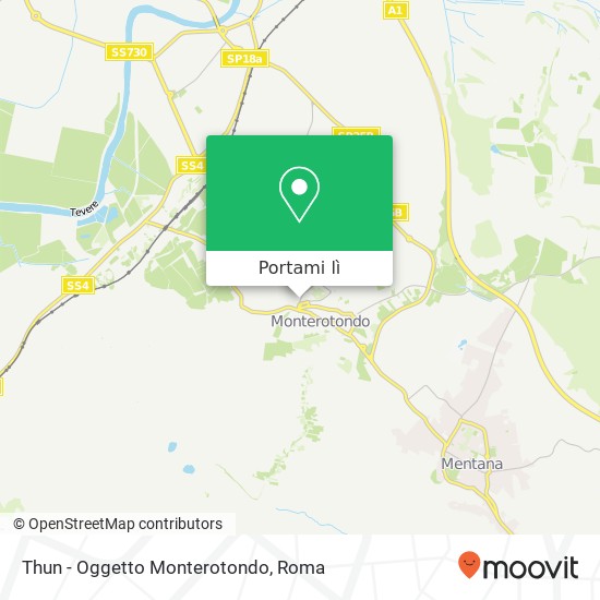 Mappa Thun - Oggetto Monterotondo