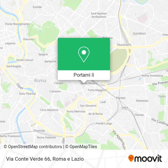 Mappa Via Conte Verde  66