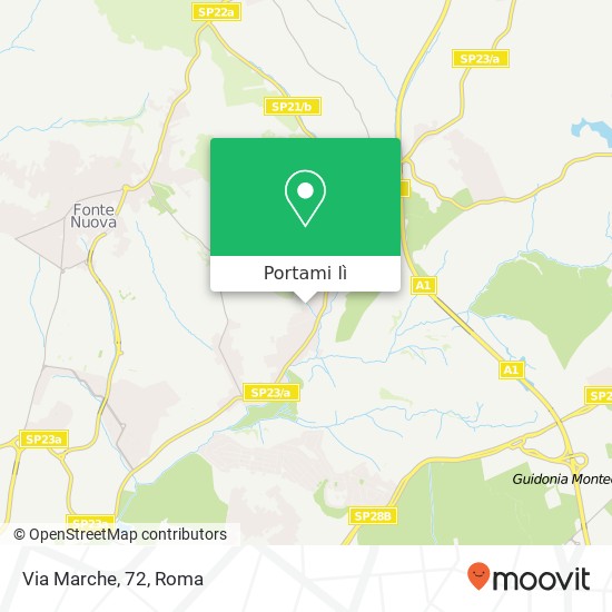 Mappa Via Marche, 72