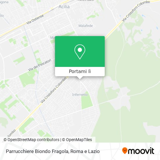 Mappa Parrucchiere Biondo Fragola