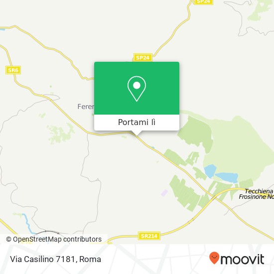 Mappa Via Casilino 7181