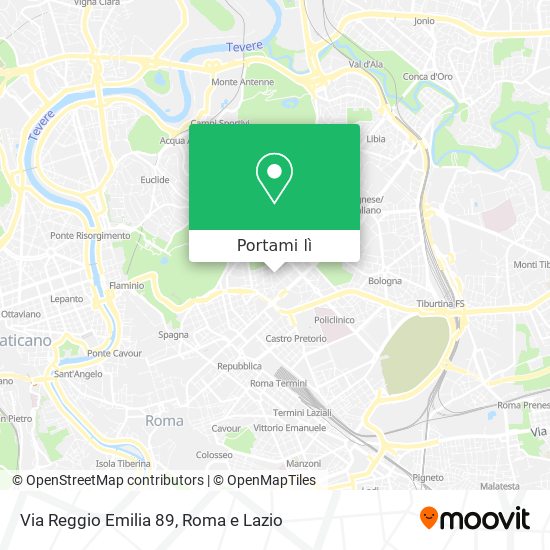 Mappa Via Reggio Emilia  89