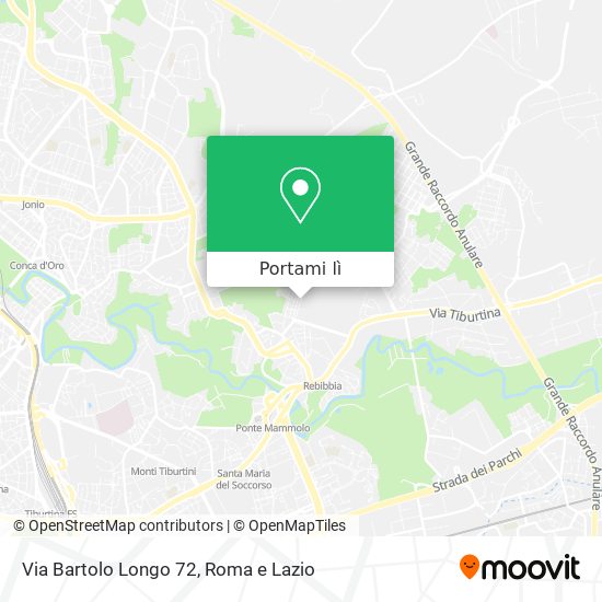 Mappa Via Bartolo Longo  72
