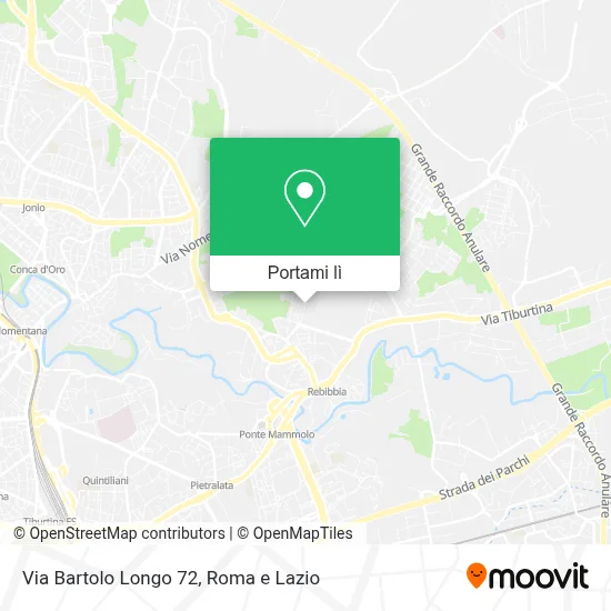 Mappa Via Bartolo Longo  72