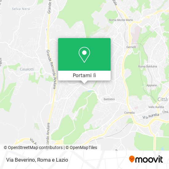 Mappa Via Beverino