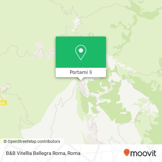 Mappa B&B Vitellia Bellegra Roma