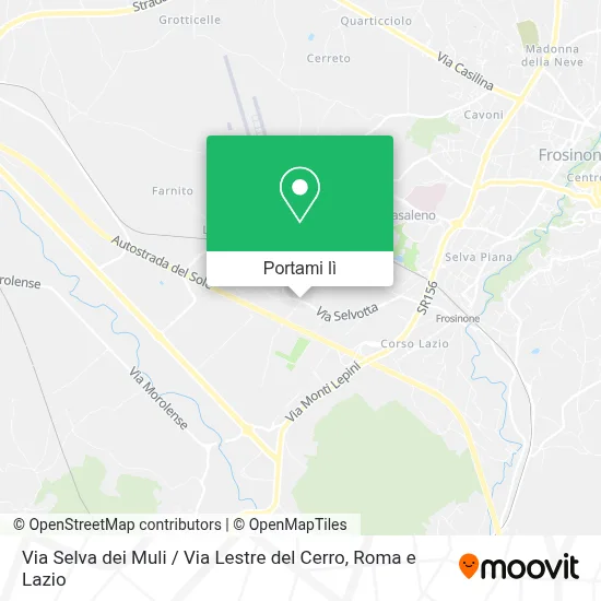 Mappa Via Selva dei Muli / Via Lestre del Cerro
