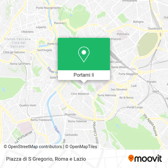 Mappa Piazza di S Gregorio