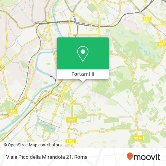Mappa Viale Pico della Mirandola  21