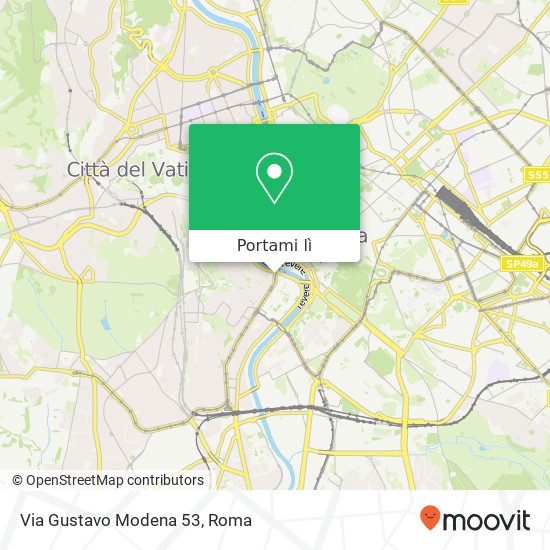 Mappa Via Gustavo Modena  53