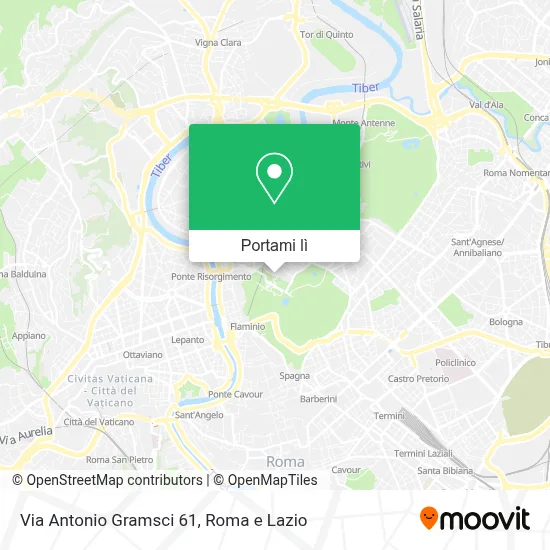 Mappa Via Antonio Gramsci  61