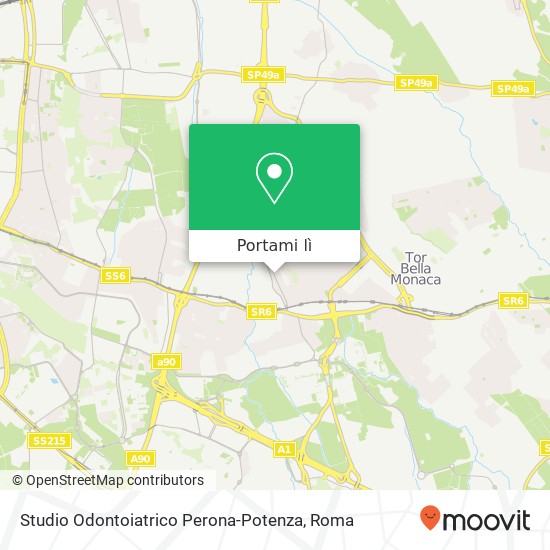 Mappa Studio Odontoiatrico Perona-Potenza