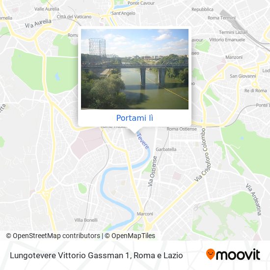Mappa Lungotevere Vittorio Gassman  1