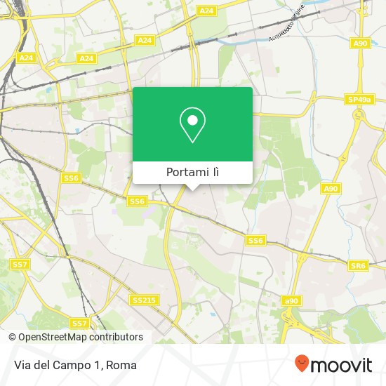 Mappa Via del Campo  1