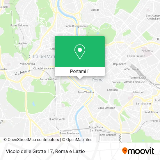 Mappa Vicolo delle Grotte  17