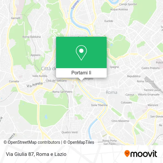 Mappa Via Giulia  87