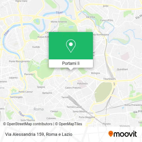 Mappa Via Alessandria  159