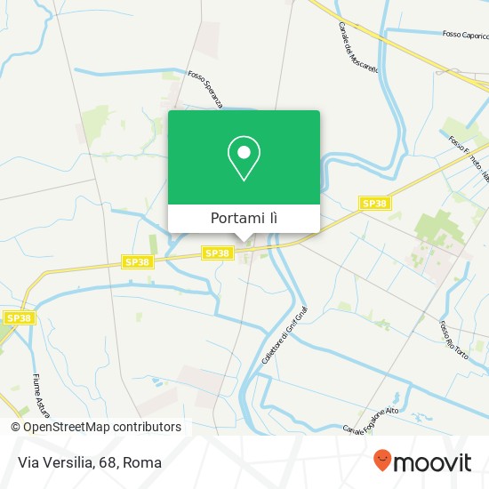 Mappa Via Versilia, 68