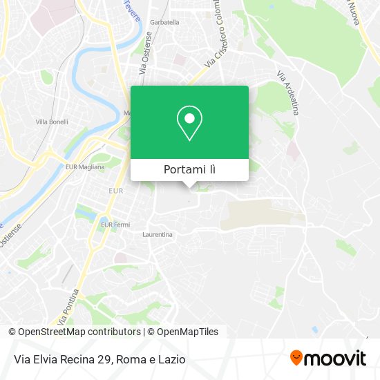 Mappa Via Elvia Recina 29