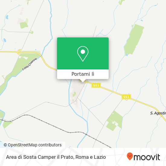 Mappa Area di Sosta Camper il Prato